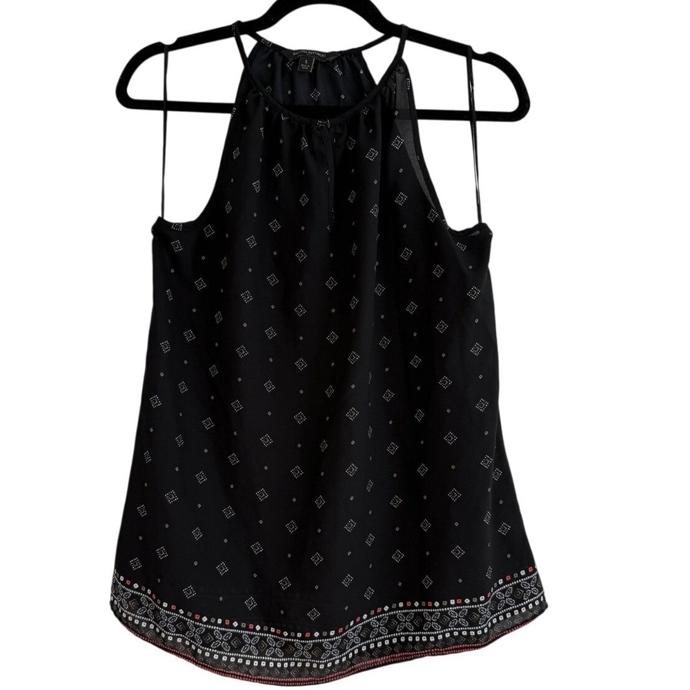 Banana Republic Geometric Diamond‎ Halter Top Keyhole Neck Indie Sleaze Small